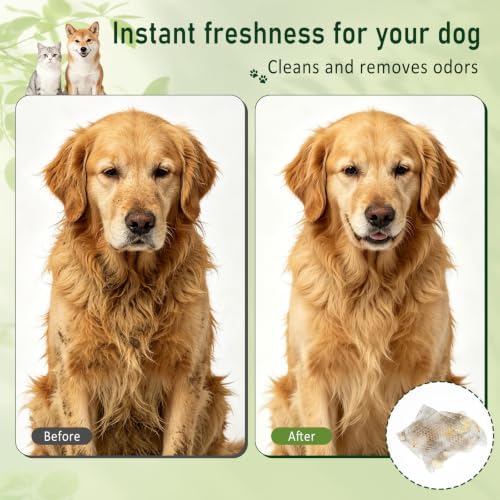 100 PCS Dog Wipes Dog Grooming Wipes Individually Wrapped Pet Wet Wipes