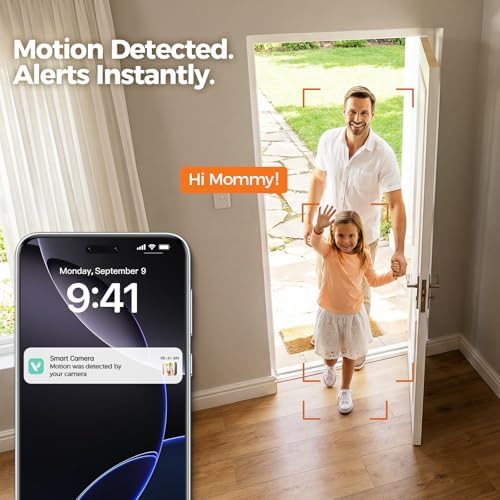 ZEEPORTE 2K Indoor Cameras for Home Security - Baby Monitor and Dog Pet Camera with Motion Detection, 2-Way Audio, Night Vision, Siren, Wired Security Camera (4-Pack)