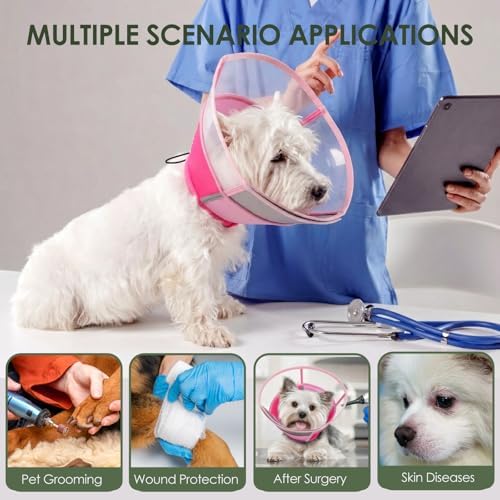 AOFITEE Cones for Dogs to Stop Licking, Soft Dog Cone After Surgery