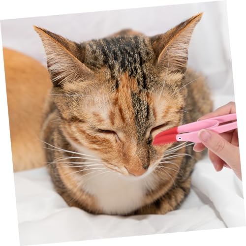 HANABASS 3pcs Pet Tear Brush for Dogs Cats Eye Cleaning Tool Soft Silica Material Portable Travel Grooming Kit