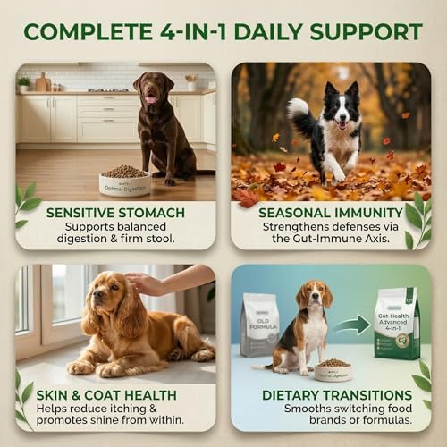 Dog Probiotics 2B CFU 6-Strain for Gut Health, Diarrhea & Gas Relief