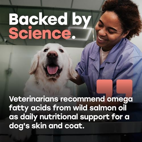 Dog Skin & Coat Supplement – Omega 3 & 6, 140 Soft Chews