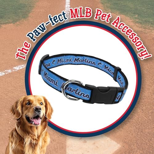 MLB Dog Collar. - 29 Baseball Teams Available in 4 Sizes. Heavy-Duty, Strong & Durable Pet Collar. - MLB Licensed PET Collar.