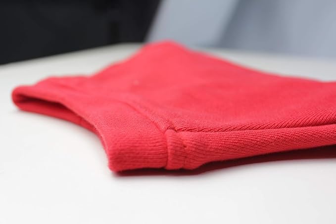 Lovelonglong Blank Basic Hoodie Sweatshirt for Dogs 100% Cotton Fits Small Medium Dachshund Large Dog Red D-M