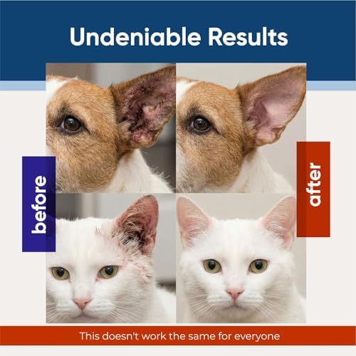 EARMYCIN Ear Infection Treatment Drops for Dogs and Cats,with 0.02% Hypochlorous Acid Soothing Dog Yeast Infection, Itchy Ear Relief-Treats Ear Infections for Dogs & Cats - 1 fl oz