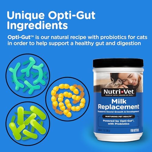 Nutri-Vet Kitten Milk Replacer, Milk Replacer for Kittens, 12oz