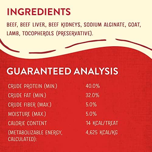 Stella & Chewy's Freeze-Dried Raw Wild Weenies Dog Treats - High-Protein Training Treats for Dogs & Puppies - All-Natural Red Meat Recipe with 97% Meat & Organs - USA Made - 3.25 oz Bag (Pack of 2)