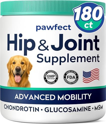 Advanced Glucosamine Dog Joint Treats, Mobility, Chicken Flavor, 180Ct