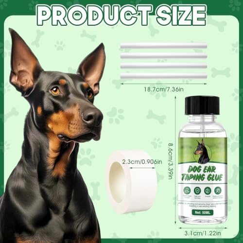 Doberman Ear Posting Kit, Waterproof, Long-Lasting, Easy Wash off with Soap