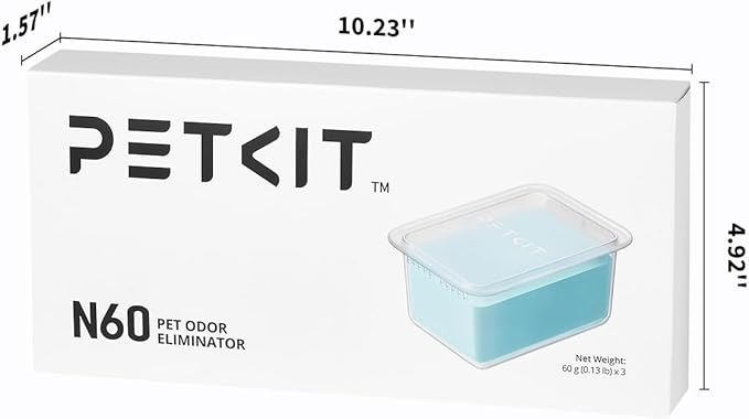PETKIT Odour Eliminator N60 for PUROBOT Ultra, PUROBOT Max Pro/2 and PUROBOT Crystal Duo Self Cleaning Cat Litter Tray, 3Pcs