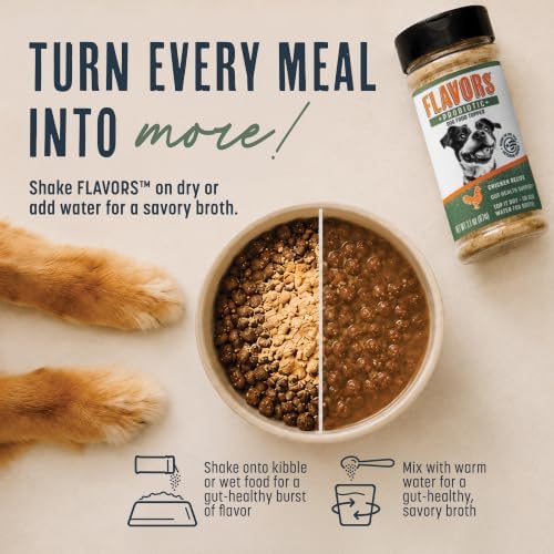 Flavors Probiotics + Dog Food Topper, Chicken Recipe, 3.1 oz, 2 Pack