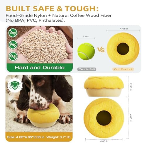 Frozen Dog Treat Toy for Large Dogs, Dog Toys for Aggressive Chewers