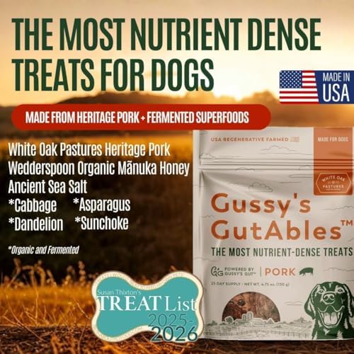 Pork GutAbles Organic Human Grade Ingredients for A Healthy Dog