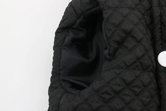 Soft Warm Small Dog Coats Lightweight Pet Dog Winter Jackets for Small Medium Dogs Puppy Cold Weather Coat Pet Clothes, Black, Small