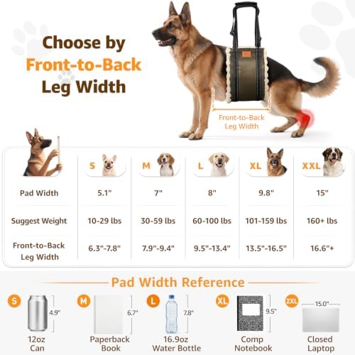 Adjustable Dog Sling for Extra Large Dogs Mobility Aid for Weak Rear Legs