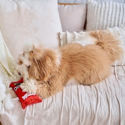 SPOT Fun Foods Dogritos Chips –Plush Squeaker Toy for Small and Medium Dogs, Interactive and Chew-Friendly with a Whimsical Doritos Design, 8-inch