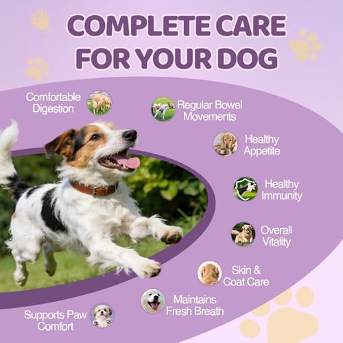 Probiotics for Dogs with Feeding Tweezers, 10 Billion CFUs Chews for Gut & Digestive Health, Itchy Skin & Ears, Diarrhea Relief & Immune Support with 8 Probiotic, Prebiotics, Chicken, 120 Ct/300g