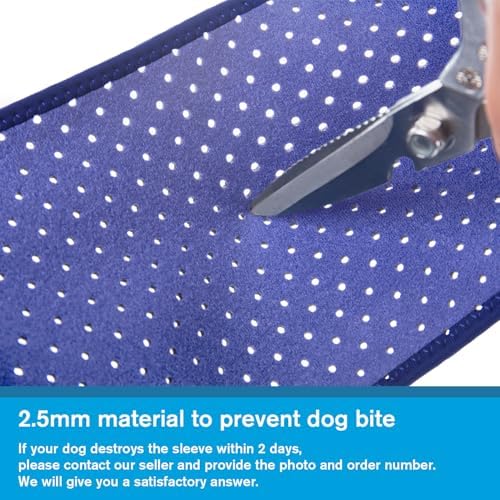 Coodeo Dog Recovery Sleeves, Cone Collar Alternative, Abrasion Resistant Dog Recovery Suit, Washable 2.5mm Thick and Waterproof, Pet Wounds Prevent Licking, Biting (Purple, M)