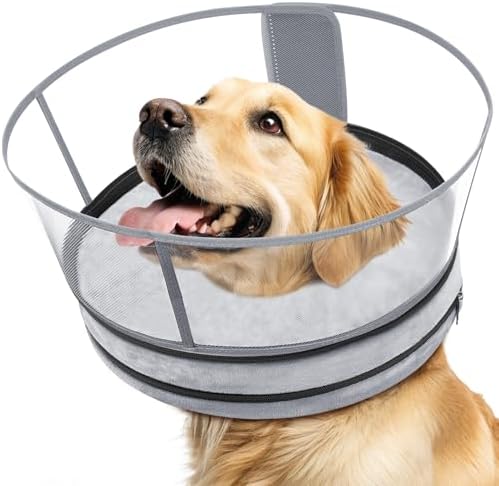 Dog Cone, No-Inflation Sponge Donut Collar for Dogs After Surgery