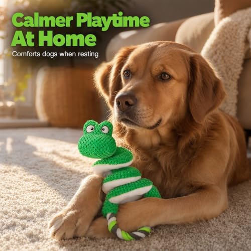 2 Pack Squeaky Dog Toys with Pull Rope Plush Tug Toys for Dogs, Colorful*H