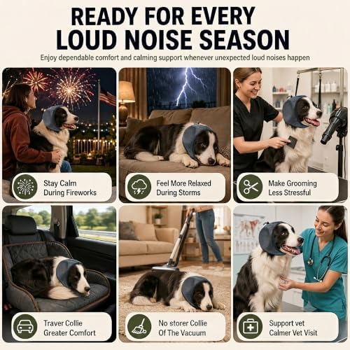 Noise Cancelling Ear Muffs for Dogs: Calms 99.5% of Dogs for Thunderstorms