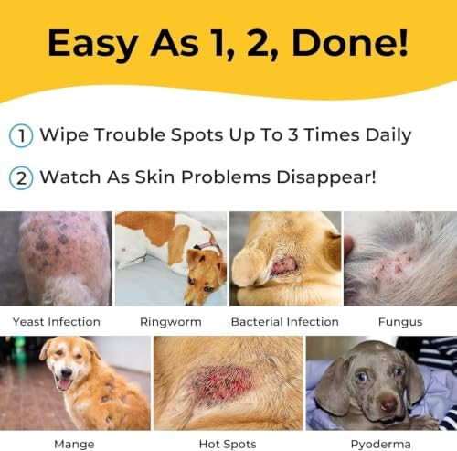 Smilling Paws Medicated Grooming Wipes for Dogs & Cats, 3pk