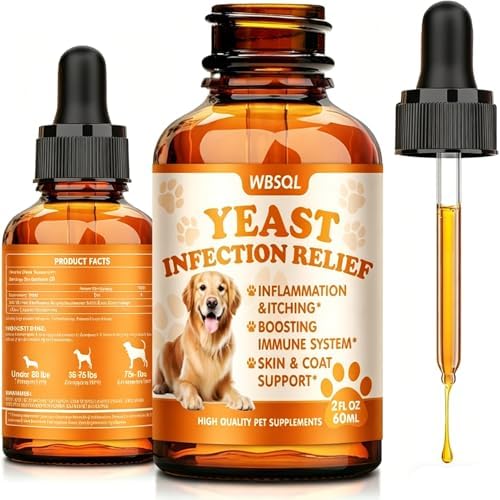 Dog Ear Drops for Infection Yeast Relief for Dogs Anti Yeast Supplement with Drops 1 pcask WSZYID02