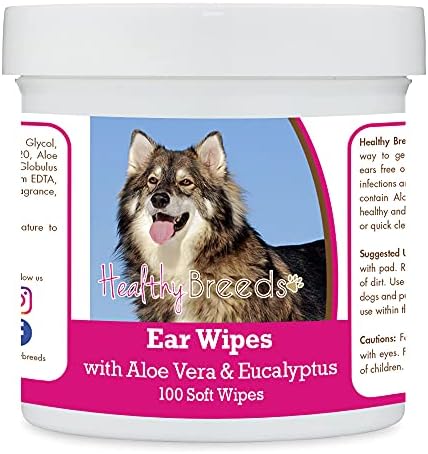 Healthy Breeds Utonagan Ear Cleaning Wipes with Aloe & Eucalyptus for Dogs 100 Count