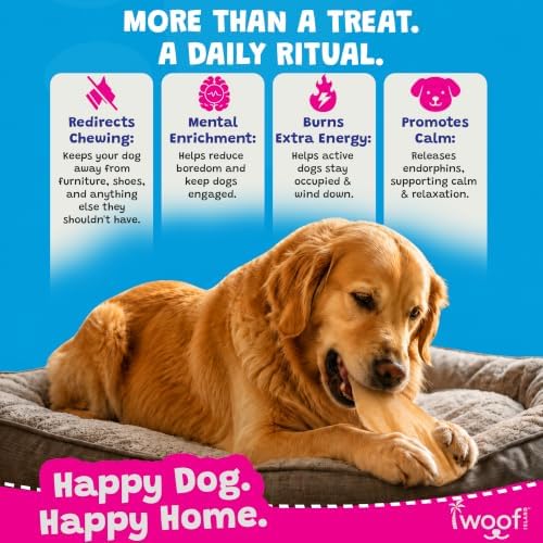 White Cow Ear Dog Chews, Natural, Low-Fat, Stain-Free, 15 Count