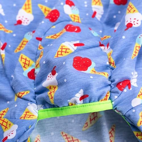 Dog Surgery Recovery Suit Female Male for Dogs After Surgery Medium Large Dogs Onesie Dog Pajamas Pjs Clothes (red ice Cream, 32 (Chest 32.28 in | Backlength 22.05 in))