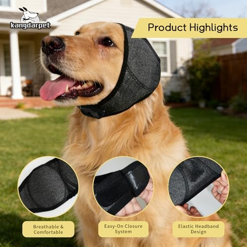 Dog Ear Muffs, Gray, M (Head Size: 14"-19")