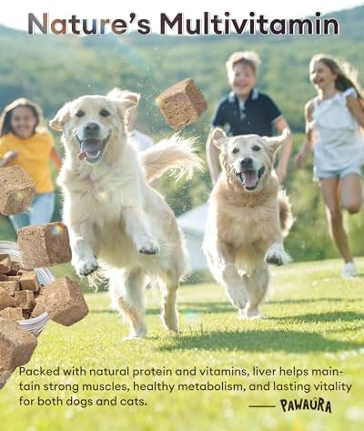 Freeze Dried Chicken Liver Treats for Dogs & Cats, (1.1lb) Value Tub