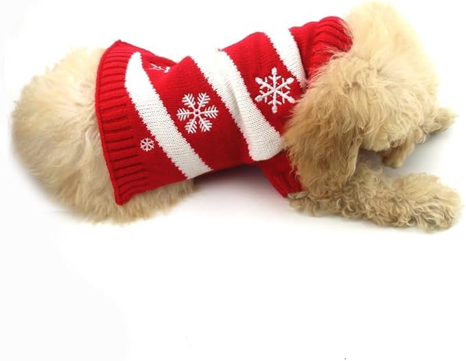 NACOCO Dog Snow Sweater - Snowman Holiday Xmas Christmas Pet Clothes for Small Dogs and Cats (Snow, XL)