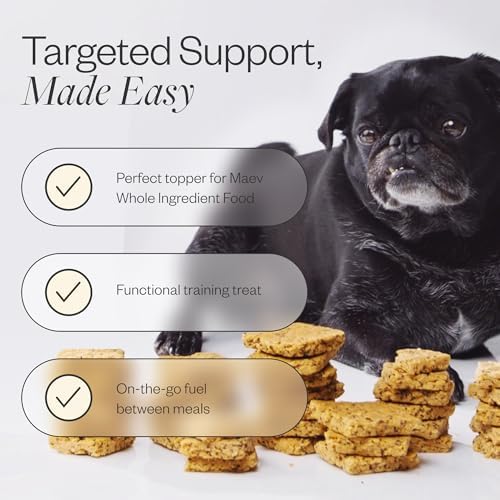 Maev Skin & Coat Supplement Bars for Dogs, with Omega-3, 30 Count