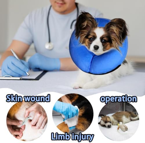Soft Inflatable Cone Recovery Collar for Dogs and Cats After Surgery