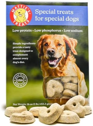 Mattie’s Treats Dog Treats 16oz Low Protein Phosphorus Sodium