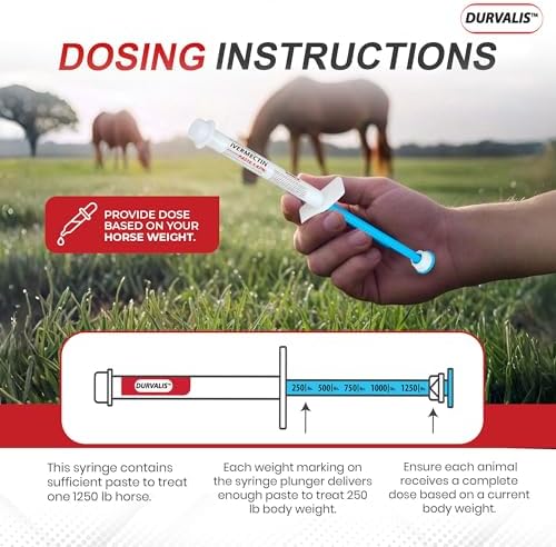 Ivermectin Horse Paste 1.87% Dewormer, 6.08g Syringe (2 Pack)