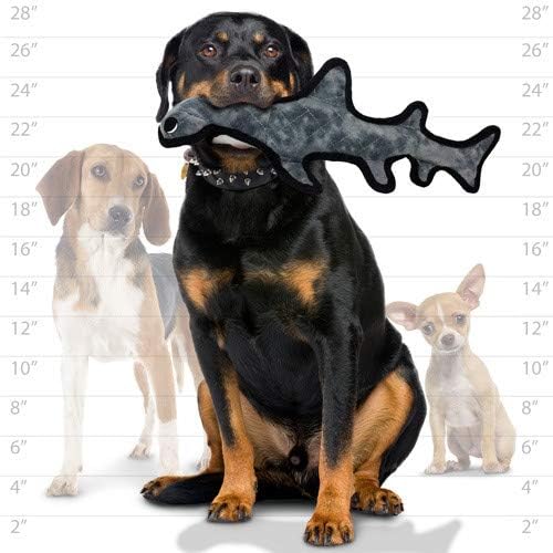 TUFFY® 2 Pack Alligator Hammerhead Ultra Durable Plush Dog Toys