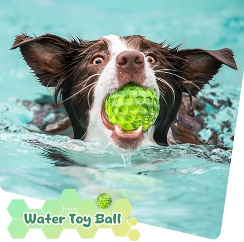 Tough Dog Chew Toys for Aggressive Chewers, Indestructible Dog Balls for Aggressive Chewers, Squeaky Balls for Dogs, Squeaky Toys for Large Dogs, Funny Heavy Duty Ball