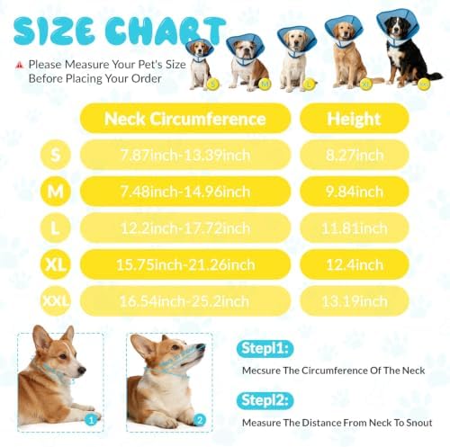 Dog Cone Collar After Surgery,Adjustable Soft Dog Cone