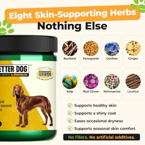 Better Dog Skin Magic Skin and Coat Supplement Powder for Dogs, 4 oz