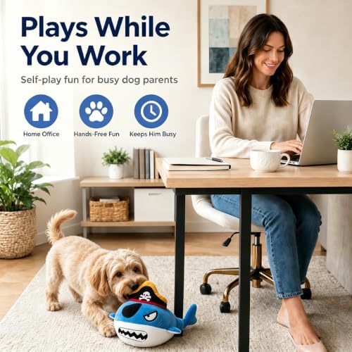 Interactive Moving Shark Plush Dog Toys to Keep Dogs Engaged