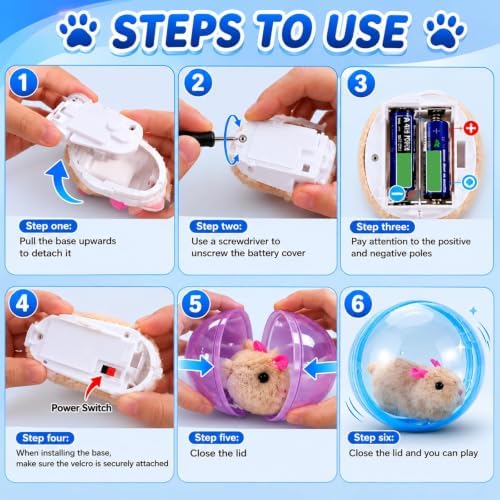 Self-Rolling Interactive Cat Ball 360° Automatic Moving Pet Toy2026 New Self-Rolling Interactive Cat Ball Realistic Animal Automatic Moving Rolling
