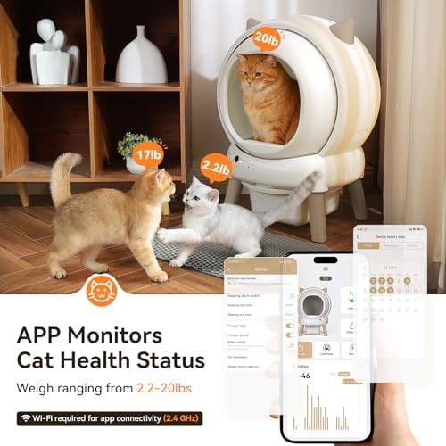 Self Cleaning Automatic Cat Litter Box Smart Robot fr Multiple Cat