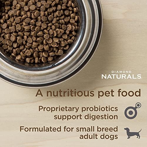 Diamond Naturals Small Breed Adult Dry Dog Food, Lamb & Rice, 18lb