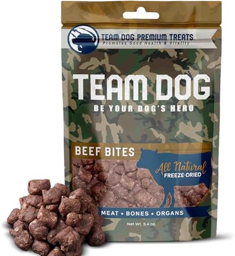 Team Dog Beef Heart, Lung & Liver Dog Treats, 5.4 Oz, Gluten-Free, Grain-Free Training Treats