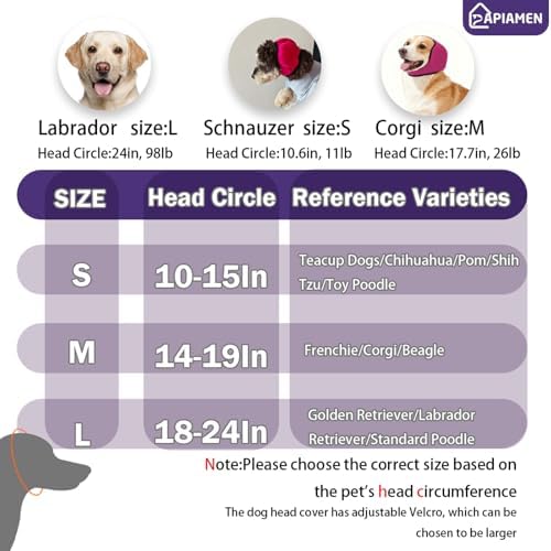 Dog Ear Covers & No Shake Ear Wraps for Hematoma,Grooming,Drying