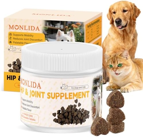 Hip & Joint Health Supplement for Dogs and Cats（150 Chews）,Contains Glucosamine, Plus Chondroitin and MSM, Supports Healthy Joints, for All Breeds and Sizes