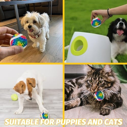 X-Small Dog Tennis Balls Dog Toys Ball 1.72" Pack of 12, Fit Ball Launchers