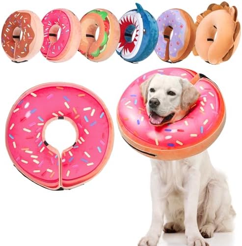 BEAUTYZOO Dog Cone Collar Alternative After Surgery,Pet Neck Donut E‑Collar